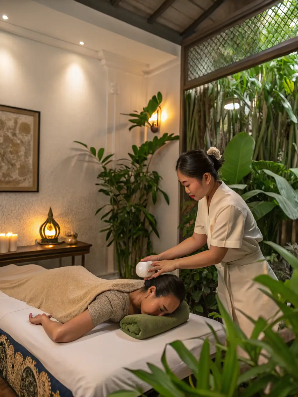 A balanced image showcasing both ginger and mugwort herbal foot spa balls side-by-side, emphasizing their complementary benefits for a holistic foot spa experience.